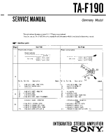 Sony TA-F190 - Service Manual 